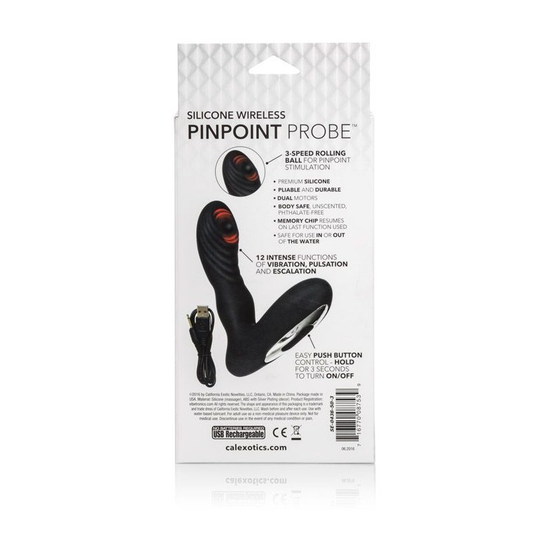 Plug/vibr-WIRELESS PINPOINT PROBE BLACK